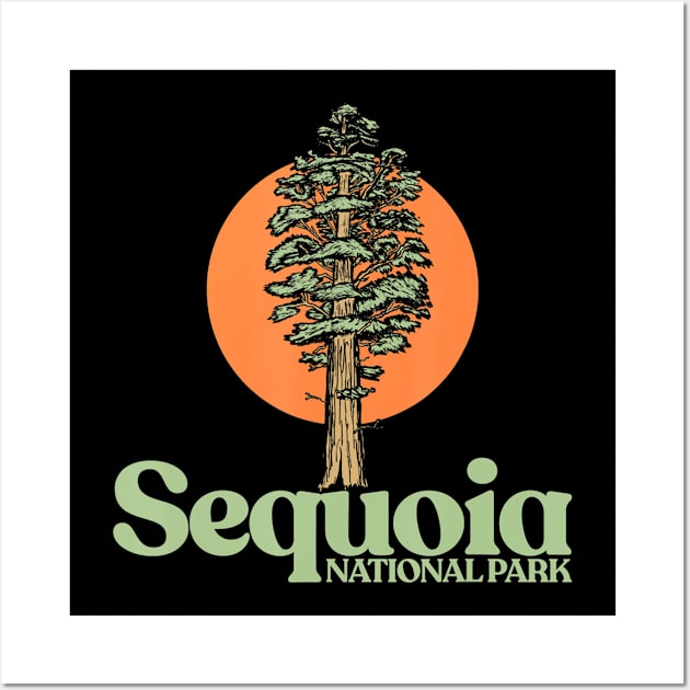 Sequoia National Park General Sherman Tree Graphic Wall Art by crowominousnigerian 